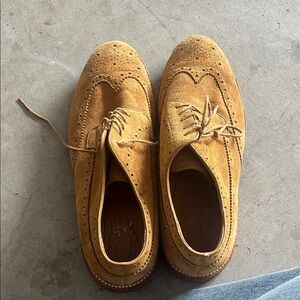 Cole Haan Men's Mustard Suede Oxfords